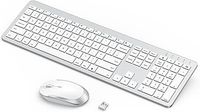 White Wireless Keyboard And Mouse