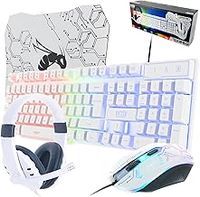 White Keyboard And Mouse Set