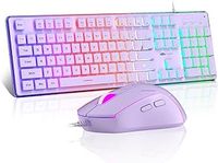 Pink Keyboard And Mouse Set