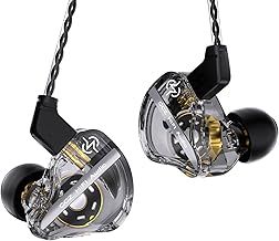 Yinyoo CCZ DC01 PRO Gaming Earbuds Wired In Ear Monitor,Shocking Bass Wired Earphones,Professional V-shape Tuning,Lightweight IEMS Headphones with Detachable Cable for Professional Gamer,Musicians