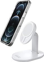 OtterBox Wireless MagSafe Charging Stand, Strong Magnetic Alignment and Attachment with MagSafe, Sleek Device Charging Station for iPhone, White