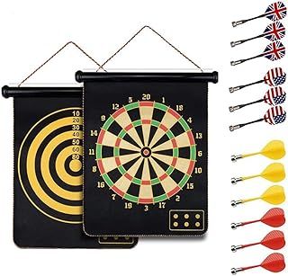 Magnetic Safe Dartboard Ø38cm /15-inch with 12 darts - for Children and Adults Dartboard