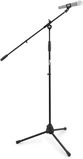 Tiger MCA68-BK Microphone Boom Stand, Mic Stand with Free Mic Clip - Black