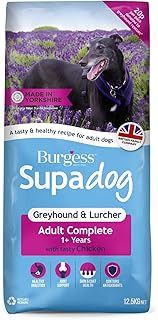 Burgess Supadog Greyhound and Lurcher food with British Chicken, 12.5 kg, brown