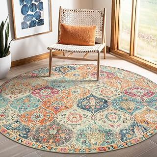 Lahome Moroccan Trellis Washable Runner Rug, 2x6 Kitchen Runners for Hallways 6 Feet Non Slip, Vintage Laundry Room Rug Ultra-Thin Long Carpet for Bathroom Bedroom Entryway, Cream/Multi