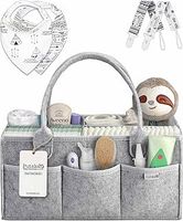 Baby Nappy Caddy Organiser Set - Baby Shower Gifts, Newborn Essentials, New Baby Boy and Girl Gifts