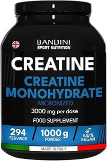 Creatine Monohydrate Powder 1kg/1000g | Pure Creatin Micronised | Improve Training, Sports, Gym, Pre Workout, Physical Performance and Recovery | Muscle Power & Strength | 100% Vegan | No GMO