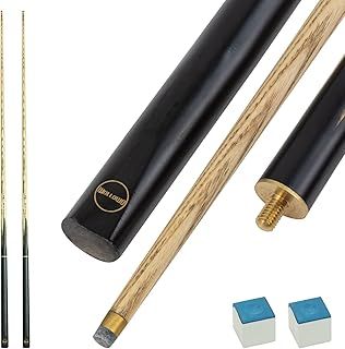 2 x 57 Inch White Ash Wood Snooker/Pool Cues