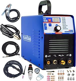 Plasmargon CT418P Welding Machine 220v 3in1 Plasma Cutter 180A Pulse TIG/Arc Welding, 40A Plasma Cutting arc Welder Machine,110/220V Dual Voltage Plasma Cutter consumables
