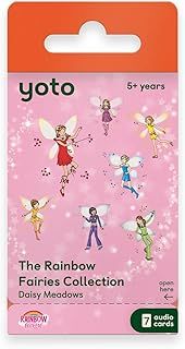 Yoto The Rainbow Fairies Collection by Daisy Meadows – 7 Kids Audio Cards for Use with Player & Mini All-in-1 Audio Device, Screen-Free Listening with Fun Playtime Bedtime Travel Stories, Ages 5+