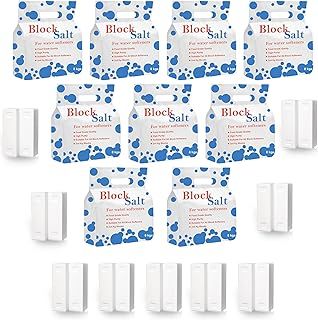 HSD Water Softener Salt Block 100% Genuine Food Grade Water Softener Salt Block Compatible to All Water Softener Machine Each Pack Contains 2 Salt Blocks (9 pack 18 block)