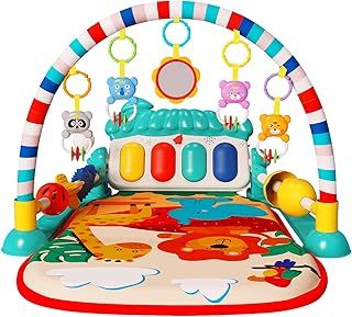 eners Baby Gyms Play Mats Musical Activity Center Baby Piano Gym Mat Playmats Floor Gyms Playmate for Babies Tummy Time Baby Mat Toys for Newborn Toddler Infants