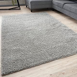 Living Room Rug - Shaggy Soft And Elegant Carpets For The Bedrooms And Kitchen, Easy To Clean, Many Different Sizes (80x150 cm, Grey)