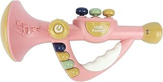 IIROMECI Musical Instruments Toys for Kids - Toddler Trumpet Toy, Baby Educational Toys for Girls & Boys Ages 1-3 (Pink)
