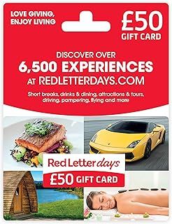 Red Letter Day £50 Gift Card - Delivered by Post