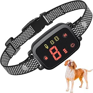 Anti Bark Collar for Dogs, No Shock Bark Collar, Vibration&Beep Modes 8 Sensitivity Adjustable, No Bark Collar Harmless with IP67 Waterproof for Small Medium Large Dog