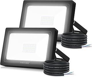 Led Floodlight Outdoor, 2 Pack 25W LED Security Light, IP66 Waterproof Super Bright 2100LM led Spot Lights 6500K Daylight White Light for Garden, Yard, Garages, Warehouse, Patio, Billboard