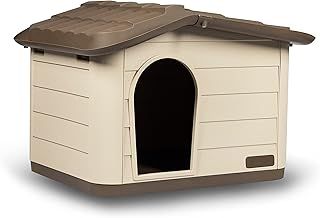 Rosewood Outdoor Cat, Dog and Rabbit House, Pet Kennel and Shelter - Brown