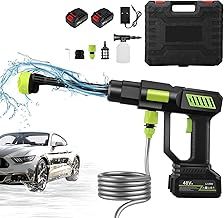 Cordless Pressure Washer Brushless Motor, 725PSI Portable Power Washer with LED Display,2x15Ah Battery Jet Wash Pressure Washer with Touch Control/6-in-1 Nozzle/10M Hose for Car Garden Cleaning