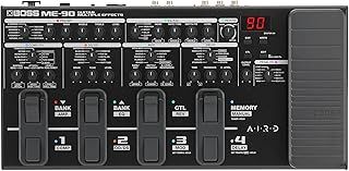 BOSS ME-90 Guitar Multi-Effects | All-In-One Guitar Processor | 11 Onboard AIRD Amp Models | 60 Effects derived from the GT-1000 | 8 Multi-Function Footswitches & Redesigned Expression Pedal