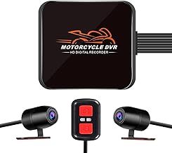 VSYSTO Motorcycle Dash Camera, WiFi 130 Degrees Wide Angle Lens HD 1080P Front and Rear Camera Motorbike Camera DVR System, Starlight Night Vision, Loop Recording, Emergency Recording