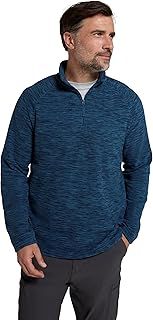 Mountain Warehouse Snowdon Mens Micro Fleece Top - Warm, Breathable, Quick Drying, Zip Collar Fleece Sweater, Soft & Smooth Pullover - For Spring Summer, Travelling, Walking