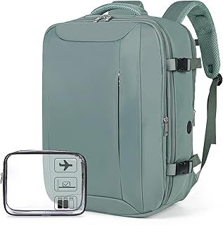 for Easyjet Cabin Bag 45x36x20, Travel Backpack with TSA Approved Clear Bag, Carry-ons Cabin Backpack for Travelling Underseat Cabin Bag Laptop Backpacks Luggage Set