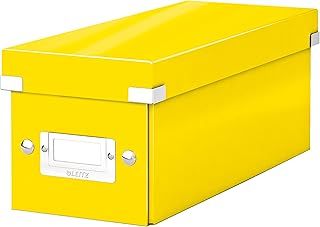 Leitz CD Storage Box, Yellow, Click and Store Range, 60410016