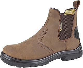 Grafters Mens Super Wide EEEE Fitting Pull On Safety Dealer Boots