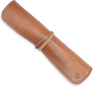 Angus Stoke Knife Bag Chef's Knife, Premium Leather Chef's Knife Roll Large, Knife Bag for Chefs, Cooking Bag Noah, Brown