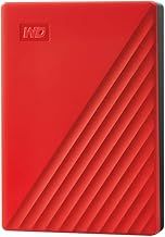 WD 4TB My Passport portable external storage, external hard drive, USB 3.0, portable HDD with software for device management, backup and password protection, works with PC, Xbox &Playstation, Red