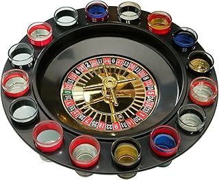 Drinking Roulette Game, Includes 16 Glasses, Fun Shot Drinking Party Game for Hen Nights, Stag Parties & Gatherings HTUK