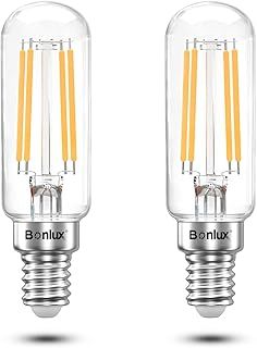 Bonlux 4W LED Cooker Hood Light Bulbs E14 Warm White 2700K 40W Incandescent Replacement T26 Tubular Filament Bulb SES LED Appliance Lamp for Fridge Freezer/Microwave/Cooker Hood (2-Pack, Non-dimmable)