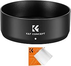 K&F Concept ES65B Camera Lens Hood Protector Compatible with Canon RF 50mm F1.8 STM