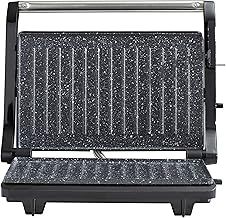 Daewoo Health Grill & Panini Press, 750W Electric Non-Stick Sandwich Maker with Floating Hinged Lid, Open Flat Grill, Drip Tray – Compact Tabletop Press for Meat, Veg & Toasties