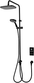 Triton Showers ENVI® | Thermostatic Electric Shower | 10.5 kW | DuElec | Smart Shower | Digital Shower | with Showerhead & Anti Twist Hose | Black | Rainfall Showerhead