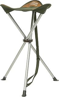 Shakespeare Compact Folding Stool For Fishing, Outdoor, Camping Chair, for people up to 60kg, Stool Seating, Chairs, Coarse Fishing, Carp, Unisex, Brown/Green