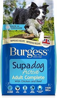 Burgess Supadog Active Chicken and Beef dry dog food for working dogs 15 kg