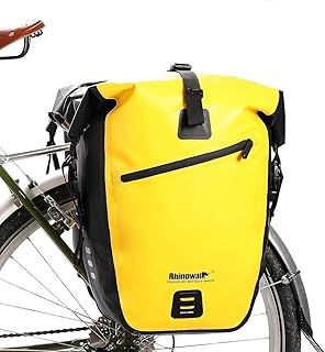 Rhinowalk Waterproof Bike Pannier 27L - Bicycle Cargo Rack Saddle Bag, Shoulder Bag, Laptop Pannier for Professional Cycling Accessories