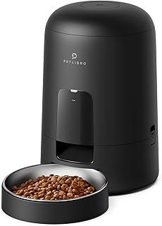 PETLIBRO Automatic Cat Feeders, Timed Cat Feeder with 180-Day Battery Life, Anti-Mistake Touch Design & Up to 6 Meals per Day, Air Automatic Cat Feeder with Timer - Ideal for Small/Medium Cat & Dog