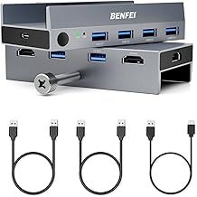 USB 3.0 HDMI KVM Switch(8K@60Hz) with 4 USB 3.0 Ports for 2 Computers Sharging Monitor Keyboard Mouse