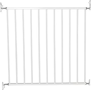 BabyDan No Trip, 72-78.5 cm, Basic Stair Gate/Baby Gate/Safety Gate, Metal, White, Made in Denmark - (Pet Gate/Dog gate)