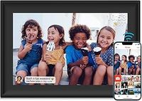 Digital Photo Frame, WiFi 10.1 Inch Digital Picture Frame Built in 32GB Storage Auto-Rotation Use SD Card/USB Driver, 1280x800 Touch Screen, Share Moments Instantly via Frameo App