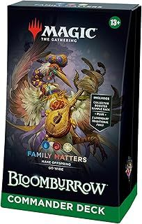 Magic: The Gathering Bloomburrow Commander Deck - Family Matters (100-Card Deck, 2-Card Collector Booster Sample Pack + Accessories) (English Version)