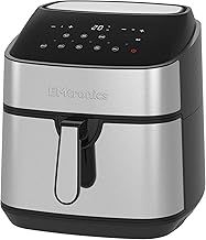 XL Extra Large EMAFSD9S Digital Family Size Air Fryer 9 Litre with 8 Preset Menus for Oil Free & Low Fat Healthy Cooking, 99-Minute Timer - Stainless Steel