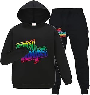 Ninjas Merch Girls Tracksuit Hoodie + Trousers 2pcs Kids Ninjas Clothes Set Girls Outfits Sportwear