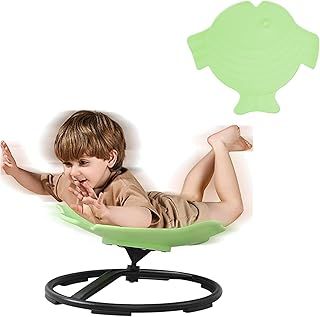 HoldOneLight Kids Sensory Chair for Autism Kids Swivel Chair, Sensory Spin Seat Improve Physical Coordination Wobble Chair for Sit and Spin Relief of Motion Sickness Cute (Blue)