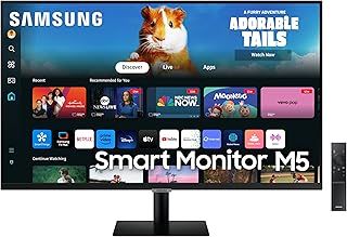 Samsung LS32DM500EUXXU 32" Full HD HDR10 Smart Monitor with Speakers - 1920x1080, USB, HDMI, WiFi, Bluetooth, Remote Control, Smart Hub for TV streaming, Catch Up Apps and Gaming Hub