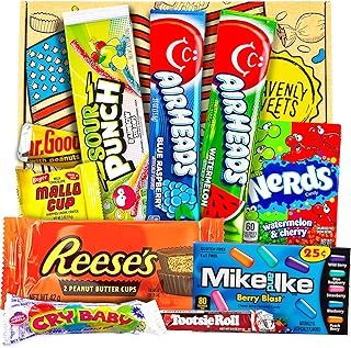 Heavenly Sweets | American Sweets Gift Box | USA Candy Sweet Box | Sweet Hamper Chocolate | Mixed Gift Hamper Children Adults Birthday Anniversary Fathers Day Mothers Day Easter Filler Selection