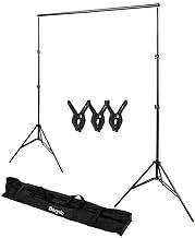 2m x 3m Backdrop Stand Background Stand with Carry Bag & 3 Clamps for Party, Babyshower, Photography Photo Video Studio